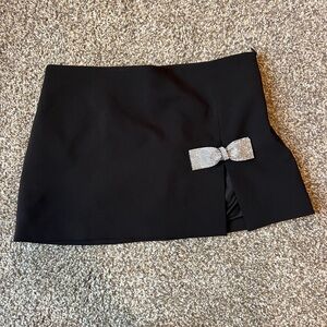 Zara Black Skirt with Stylish Detail